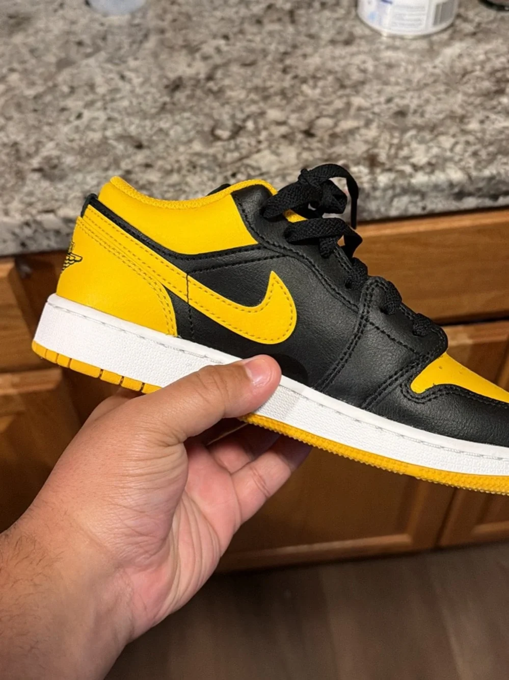 Nike Low-Top Sneakers in Black and Yellow